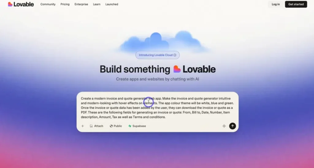lovable ai website builder
