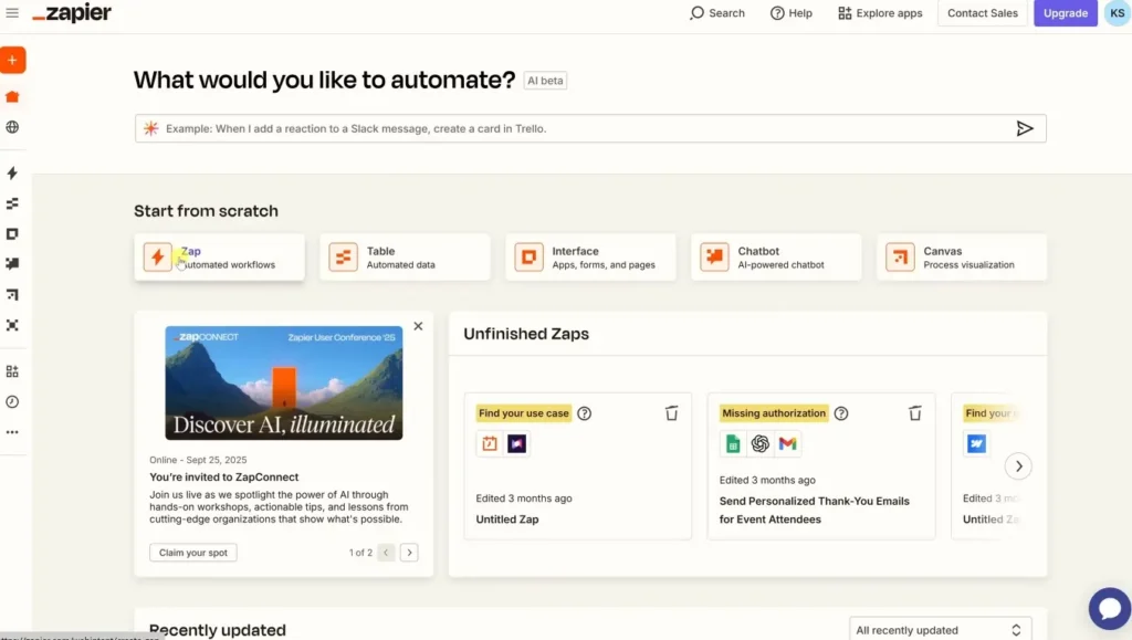 ai business tools - zapier ai