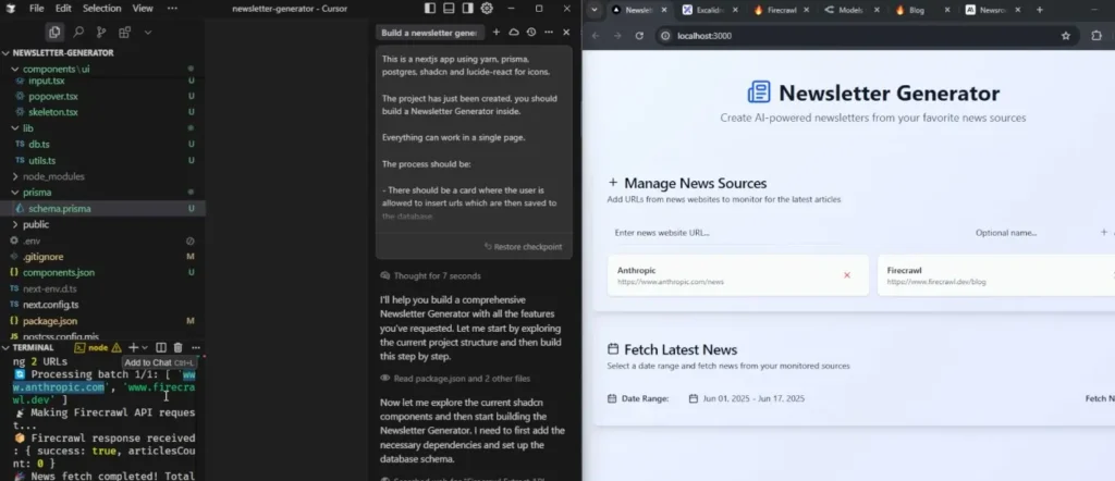 vibe coding - cursor